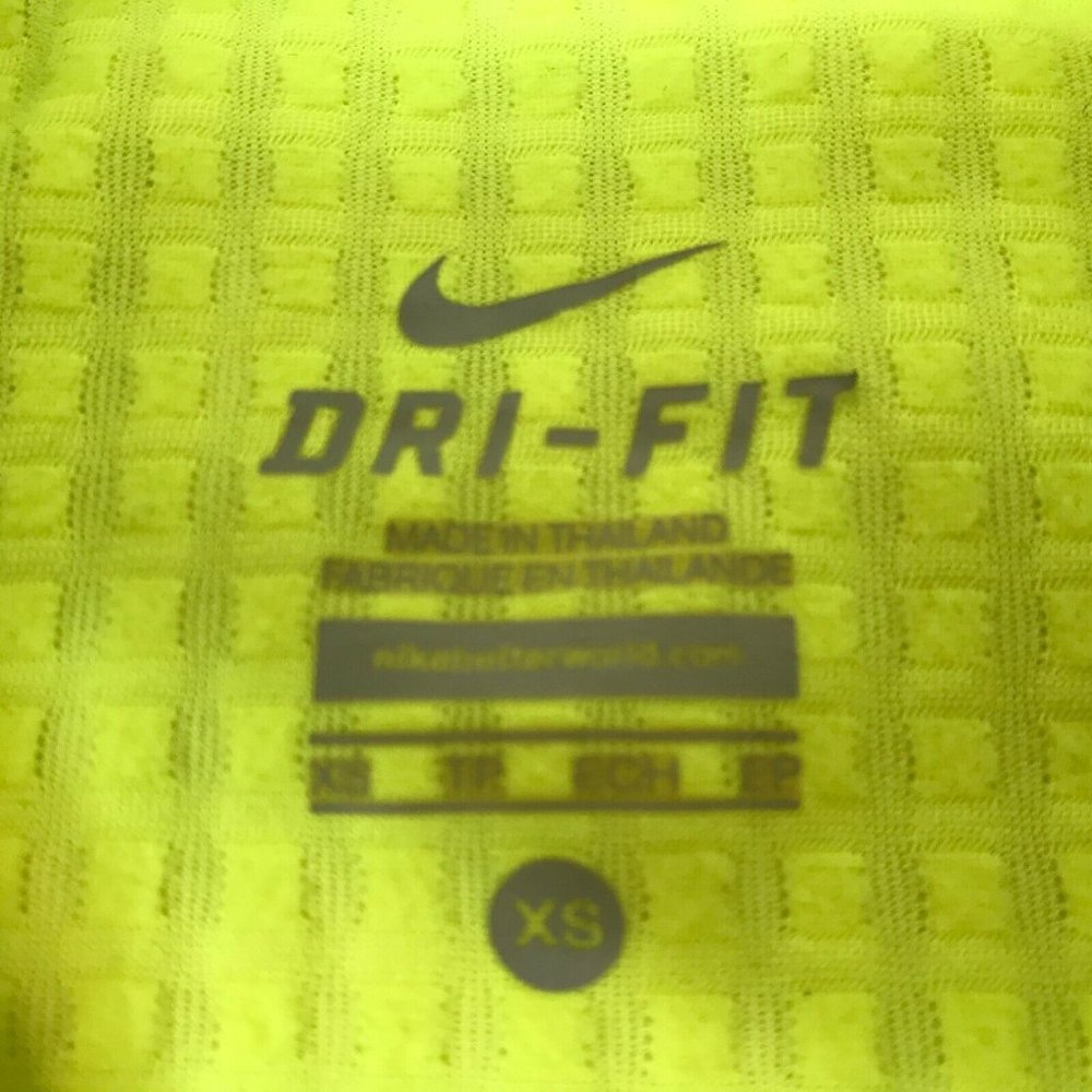 highlighter yellow nike shirt